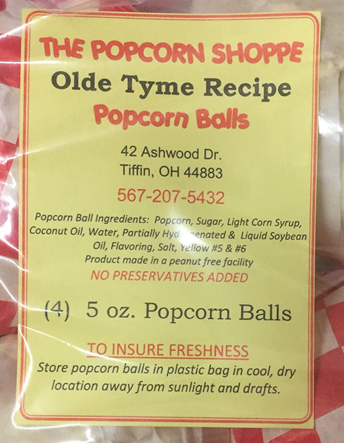 The Popcorn Shoppe Issues Allergy Alert on Undeclared Milk and Soy in Olde Tyme Recipe Popcorn Balls, Edwards Orchard Popcorn Balls and Edwards Orchards West Popcorn Balls
